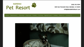 What Glendalepetresort.com website looked like in 2018 (6 years ago)