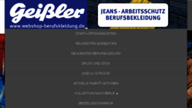 What Geissler-berufskleidung.de website looked like in 2018 (6 years ago)