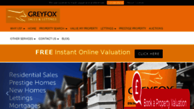 What Greyfox.co.uk website looked like in 2018 (6 years ago)