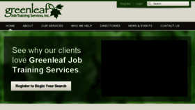 What Greenleafjts.com website looked like in 2018 (6 years ago)