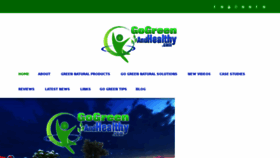 What Gogreenandhealthy.com website looked like in 2018 (6 years ago)