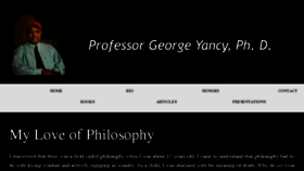 What Georgeyancy.com website looked like in 2018 (8 years ago)