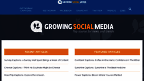 What Growingsocialmedia.com website looked like in 2018 (6 years ago)