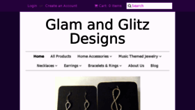 What Glamandglitz.com website looked like in 2018 (6 years ago)