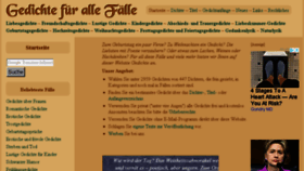 What Gedichte-fuer-alle-faelle.de website looked like in 2018 (6 years ago)