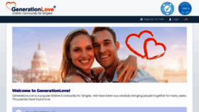 What Generationlove.com website looked like in 2018 (6 years ago)