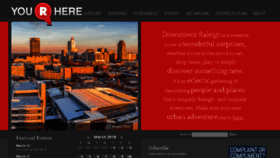 What Godowntownraleigh.com website looked like in 2018 (6 years ago)