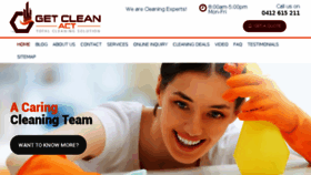 What Getcleanact.com.au website looked like in 2018 (6 years ago)