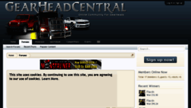 What Gearheadcentral.com website looked like in 2018 (6 years ago)