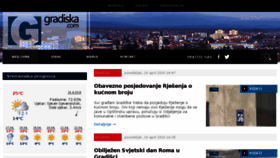 What Gradiska.com website looked like in 2018 (6 years ago)