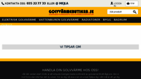 What Golvvarmebutiken.se website looked like in 2018 (6 years ago)