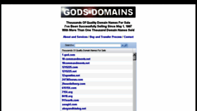 What Gods-domains.com website looked like in 2018 (6 years ago)