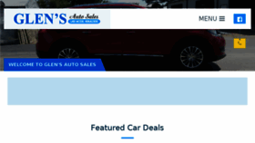 What Glensautosales.com website looked like in 2018 (6 years ago)