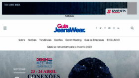 What Guiajeanswear.com.br website looked like in 2018 (6 years ago)