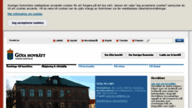 What Gotahovratt.se website looked like in 2018 (6 years ago)