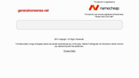 What Generalnonsense.net website looked like in 2018 (6 years ago)