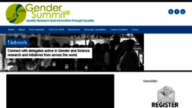 What Gender-summit.eu website looked like in 2018 (6 years ago)