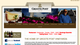 What Grootepost.co.za website looked like in 2018 (6 years ago)