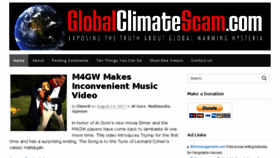 What Globalclimatescam.com website looked like in 2018 (6 years ago)