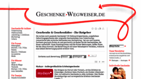 What Geschenke-wegweiser.de website looked like in 2018 (6 years ago)
