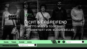 What Greyzone-concerts.de website looked like in 2018 (6 years ago)