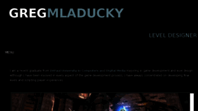 What Gregmladucky.com website looked like in 2018 (6 years ago)