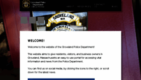 What Grovelandpolice.com website looked like in 2018 (6 years ago)