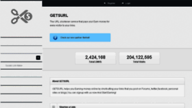 What Getsl.me website looked like in 2018 (7 years ago)