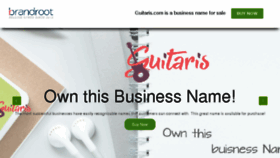 What Guitaris.com website looked like in 2018 (6 years ago)