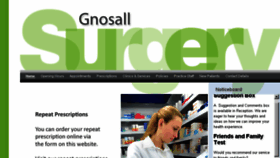 What Gnosallsurgery.co.uk website looked like in 2018 (6 years ago)