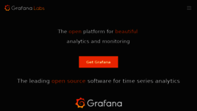 What Grafana.net website looked like in 2018 (6 years ago)