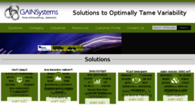 What Gainsystems.com website looked like in 2018 (6 years ago)