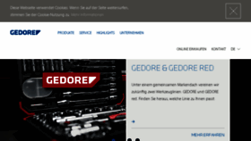 What Gedore.de website looked like in 2018 (6 years ago)
