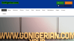 What Gonigerian.com website looked like in 2018 (6 years ago)