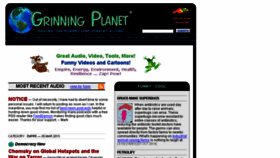 What Grinningplanet.com website looked like in 2018 (6 years ago)