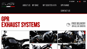 What Gpr-motorcycle-exhausts.co.uk website looked like in 2018 (6 years ago)