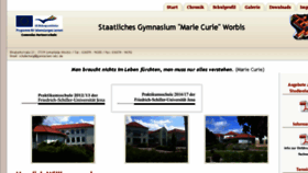 What Gymnasium-wbs.de website looked like in 2018 (6 years ago)