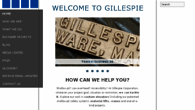What Gillespiecorp.com website looked like in 2018 (6 years ago)