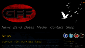 What Gffband.com website looked like in 2018 (6 years ago)