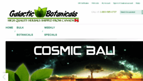 What Galacticbotanicals.com website looked like in 2018 (6 years ago)