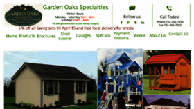 What Gardenoaks.com website looked like in 2018 (6 years ago)