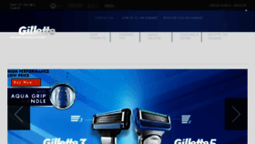 What Gillette-preshave.com website looked like in 2018 (6 years ago)