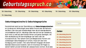 What Geburtstagsspruch.co website looked like in 2018 (5 years ago)