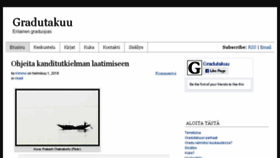 What Gradutakuu.fi website looked like in 2018 (6 years ago)