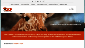 What Giraffeconservation.org website looked like in 2018 (6 years ago)