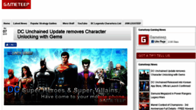 What Gameteep.net website looked like in 2018 (7 years ago)