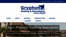 What Griffonroofing.com website looked like in 2018 (5 years ago)