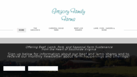 What Gregoryfamilyfarms.com website looked like in 2018 (6 years ago)