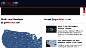What Govselect.com website looked like in 2018 (5 years ago)