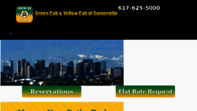 What Greenandyellowcab.com website looked like in 2018 (6 years ago)
